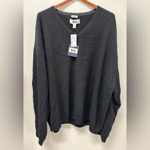 Joseph Abboud V-Neck Black Cashmere Sweater